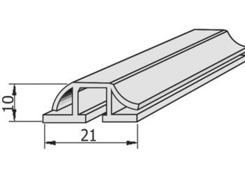 E-756-A PLASTİK CONTA KANAL PROFİLİ